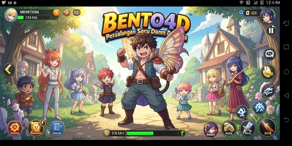 Tampilan gameplay BENTO4D yang mengesankan di dunia Anime.