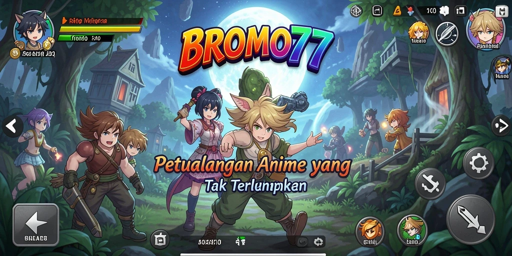 Gameplay menarik BROMO77 dengan karakter Anime yang beragam.