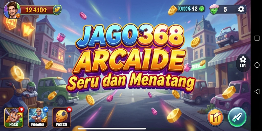 Tampilan gameplay JAGO368 dengan berbagai aksi seru dalam game Arcade.