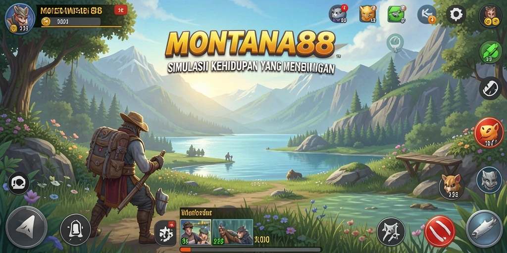 Screenshot MONTANA88 menampilkan suasana gameplay Simulation yang hidup.