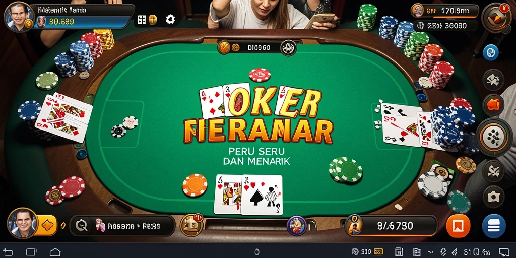 Screenshot gameplay RR89 yang menunjukkan aksi seru dalam permainan poker.